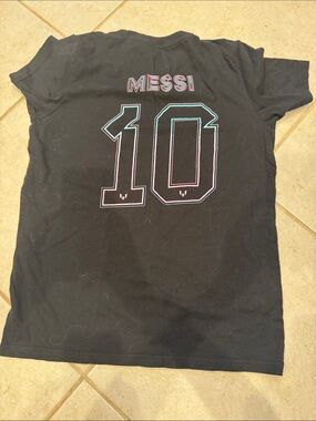 Adidas Kids Black Messi 10 Graphic Tee